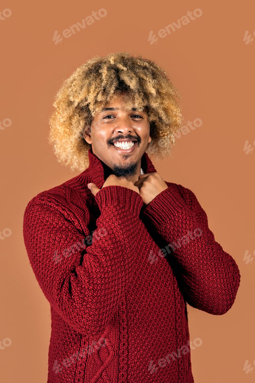 Preview: Cheerful Afro Man Portrait