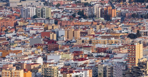 Preview: Aerial View of Residential Apartment Buildings in the city of La Linea de la Concepcion, Spain.