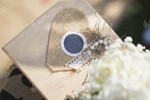 Preview: Handmade wish book for the bride and groom
