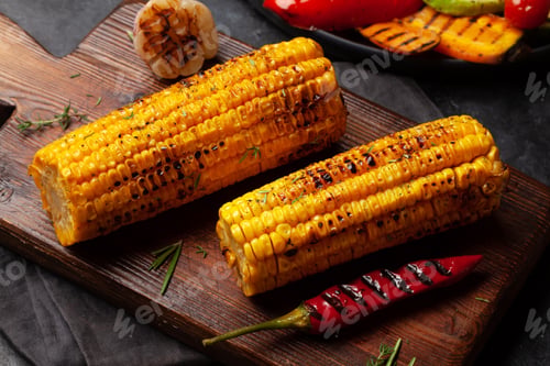 Preview: Hot grilled corn and chili pepper