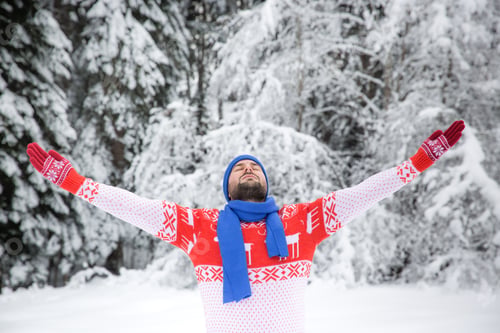 Preview: Man in winter park
