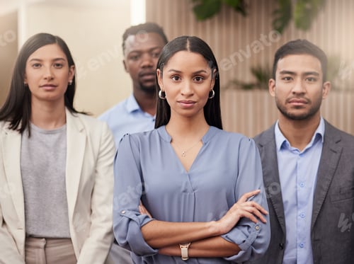 Preview: Weve never been better. Shot of a group of young businesspeople together in their office.