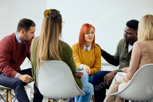 Preview: Support Group Members Sharing and Listening in a Discussion Circle