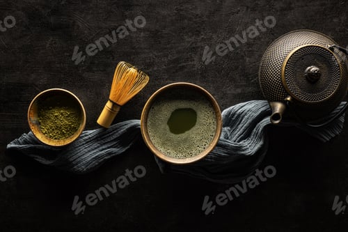 Preview: Matcha tea concept.