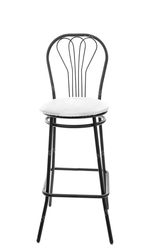 Preview: Modern metal black chair.