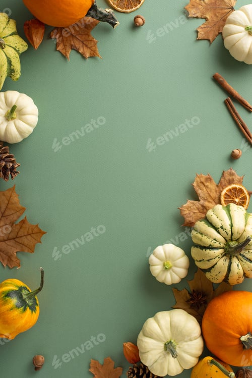 Preview: Experience charm of autumn's bounty through this aerial vertical perspective