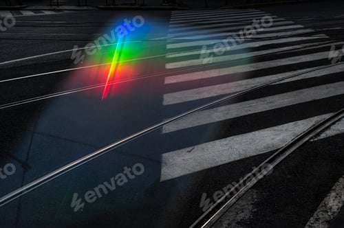Preview: Zebra crossing and railway in the street