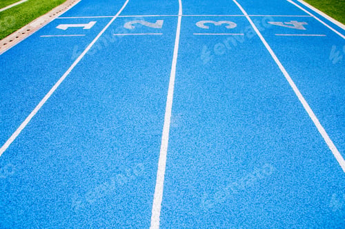 Preview: Running track for sport background concept