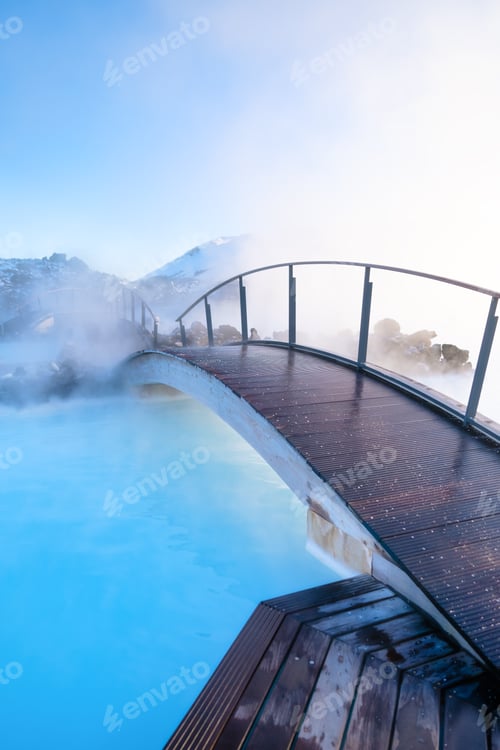 Preview: Blue Lagoon, Iceland. Geothermal spa for rest and relaxation in Iceland.