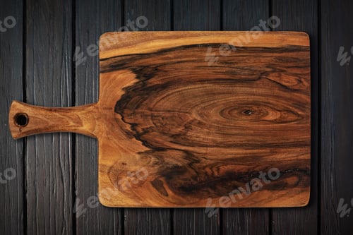Preview: cutting board on a wooden table