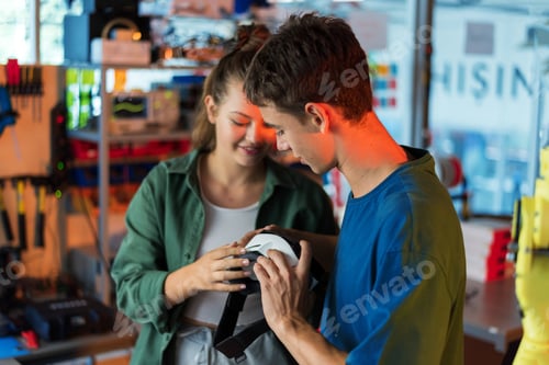 Preview: Teens examining a VR headset