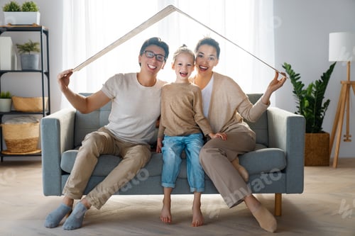 Preview: Concept of housing for young family.
