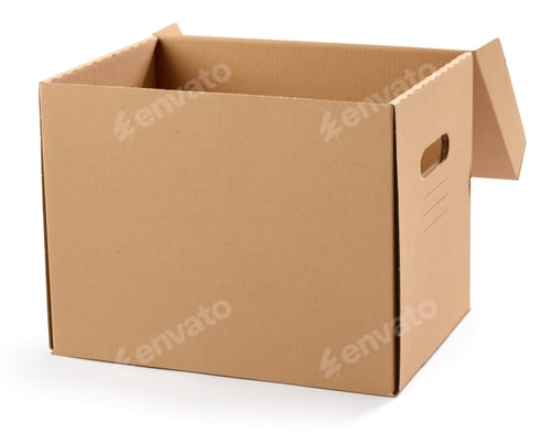 Preview: opened cardboard box