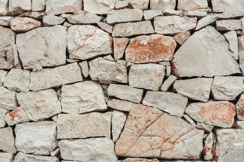 Preview: aged and rocky wall with copy space