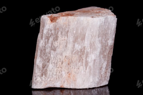 Preview: Macro mineral stone red gypsum on black background