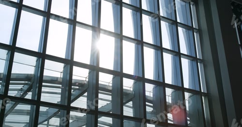 Preview: Building with window sunlight flare