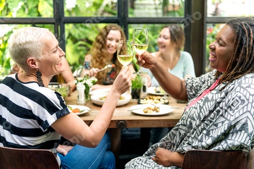 Preview: Women Communication Dinner Together Concept