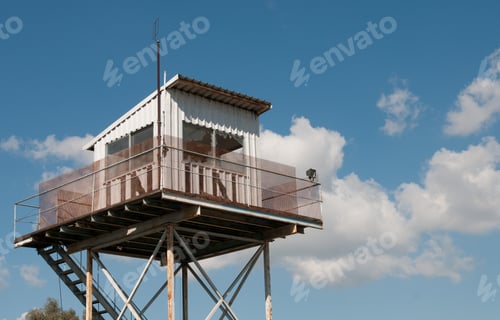 Preview: Military security watchtower guardhouse observation tower