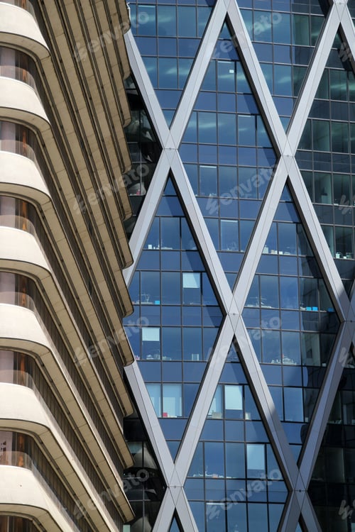 Preview: Modern architectural details in an urban setting