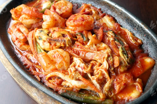 Preview: Seafood Fried Kimchi.