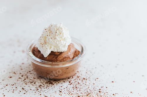 Preview: Closeup shot of a delicious Chocolate Mousse