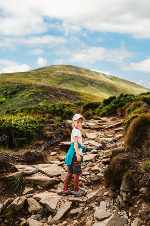 Preview: A girl climbs a mountain