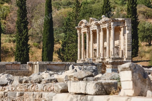 Preview: Library of Celsus in Ephesus ruins landmark site in Turkey