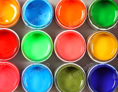 Preview: Bright Colors In Jars Background Image