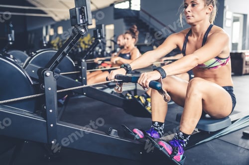 Preview: Sportive people training crossfit