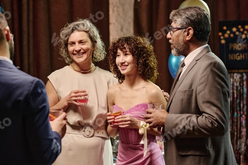 Preview: Teen and Parents Socializing at Party