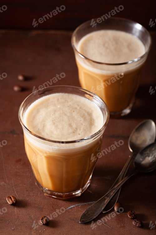 Preview: bulletproof coffee, keto paleo drink blended with butter and coc