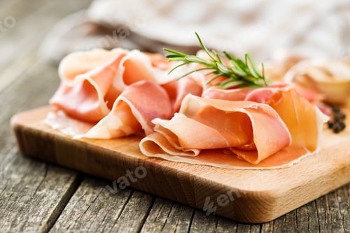 Preview: Italian prosciutto crudo or jamon.