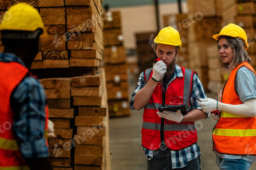 Preview: working and checking the quality of wooden products at workshop