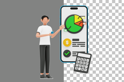 Preview: Financial Planning 3D Illustration