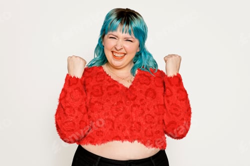 Preview: Happy & successful curvy woman
