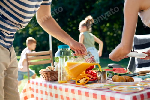 Preview: Carefree time of family spending time on camping