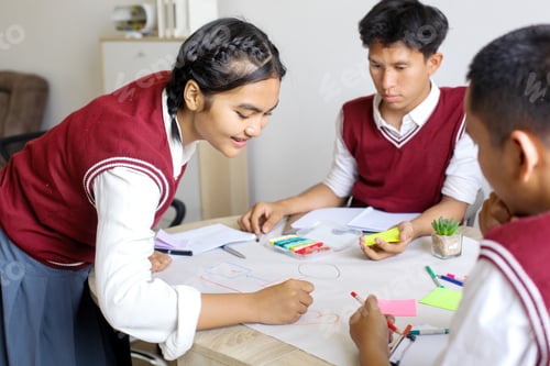 Preview: Students Doing School Work