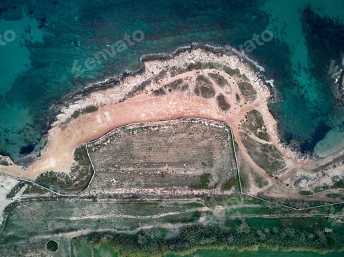Preview: Top view of the beach at Punta Prima in Torrevieja, Costa Blanca, Alicante, Spain