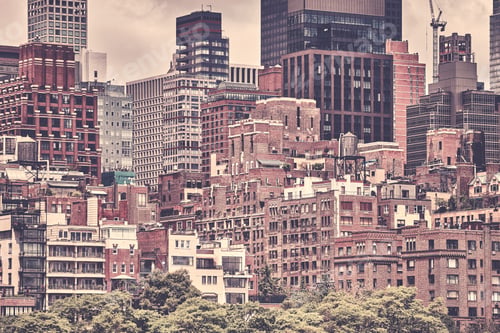 Preview: New York City, sepia toned picture, USA