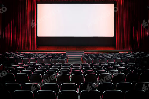Preview: Auditorium of an empty movie theatre and stage