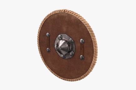 Riveted Leather Medieval Shield