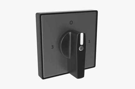 Preview: Square Panel Rotary Switch: Four Positions