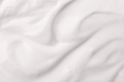 Preview: Tasty organic yogurt as background, top view