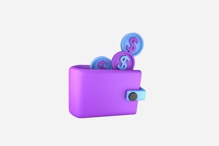 Preview: Digital Wallet Clean 3D Illustration