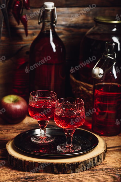 Preview: Two glasses of berry nalivka