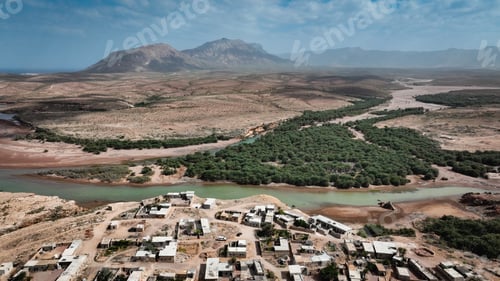 Preview: Stunning Socotra landscape showcasing unique geography and vegetation under clear blue skies