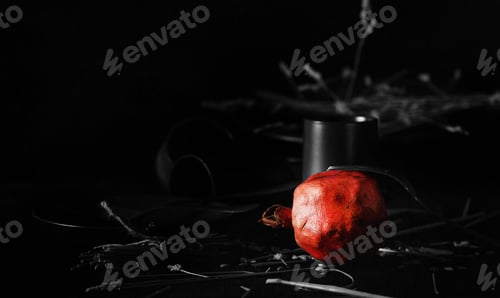 Preview: Blue Ware Stands On A Black Background