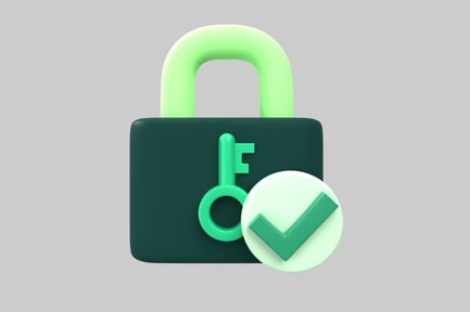 Preview: Secure access green key checkmark