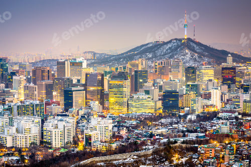 Preview: Seoul, South Korea City Skyline.