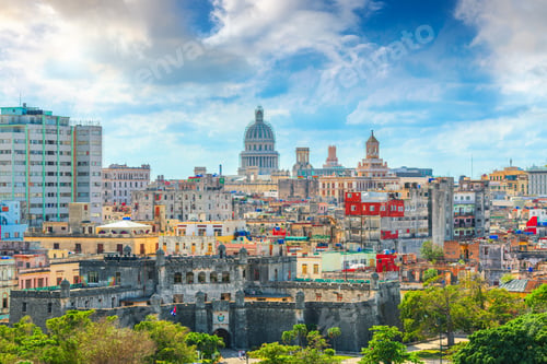 Preview: Havana, Cuba Downtown Skyline with the Capitolio
